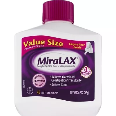 MiraLAX Laxative Powder 26.9 Ounces 45 Doses • $32.79