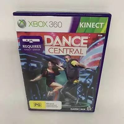 DANCE CENTRAL XBox 360 KINECT Complete PAL Game ACCEPTABLE CONDITION • $6.95