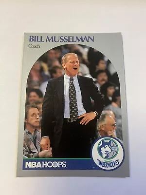 1990 NBA Hoops Coach Bill Musselman Minnesota Timberwolves • $1.19