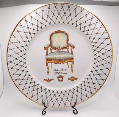 Vtg Lenox French Chairs Collection Empire Porcelain Dinner Plate Italian Baroque • $15.29