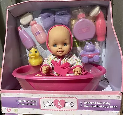 Toys R Us You & Me Bathtime Baby Doll 12  NEW Bathtub Toys 10 Pcs NEW BOXED • $63.21