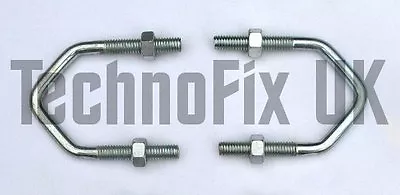 £1.75 • Buy V / U Bolt (Qty 2) 2  (50mm) M8 - Up To 1.25  (35mm) Pole - (aerial, Antenna)