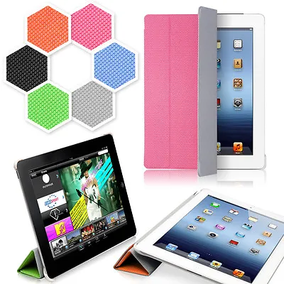 IPad 2 3 4th Magnetic Micro-Honeycomb Print Case Smart Cover Choose ALL Colors • $8.99
