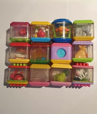 Fisher Price Peek A Boo Blocks X 12 Baby Sensory Activity Toys Blocks Bundle • $22.50