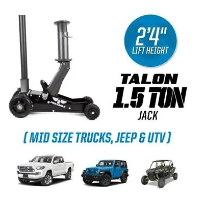 Pro Eagle 1.5 Ton Big Wheel Off Road Jack – Talon With 15in Extension • $429.99