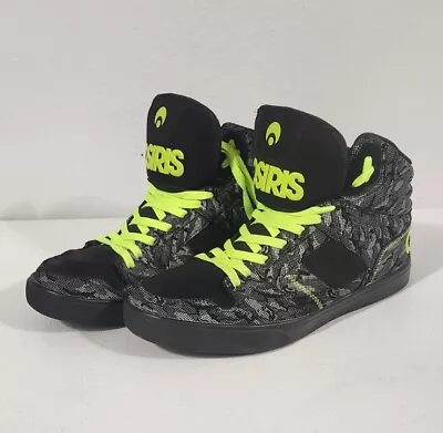 Osiris Shoes Clone Gry/Lime/Camo Size 11.5 Skater Sneakers  • $149.99