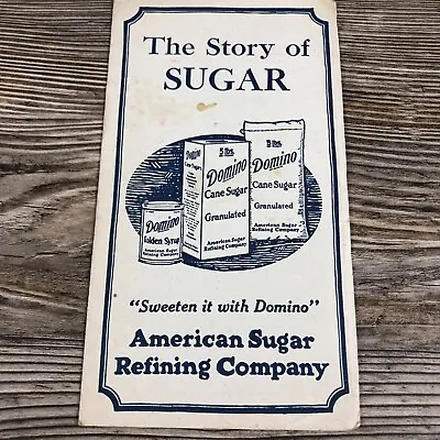 Vintage Antique Domino Story Of Sugar American Sugar Refining Co. Advertising • $9.99