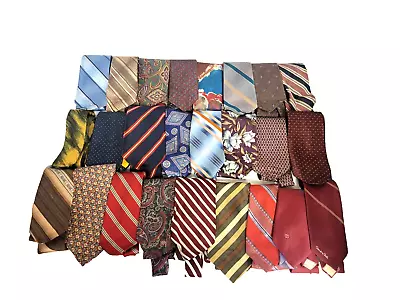 Lot Of 25 Vintage Ties Some Silk (Lot A) • $25