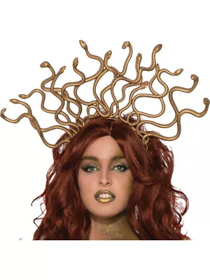 Womens Ancient Greek Monster Medusa Snake Headpiece Costume Accessory • $25.98