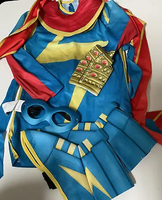 🔰 Ms Marvel KAMALA KHAN Girls Halloween Costume Size Medium 👉NO PANTS👈 • $17.99