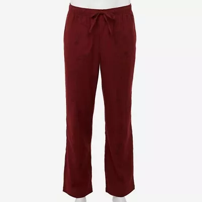 NEW Sonoma M Men's Burgundy Dog Print Sleep Lounge Pajama Pants • $9.74