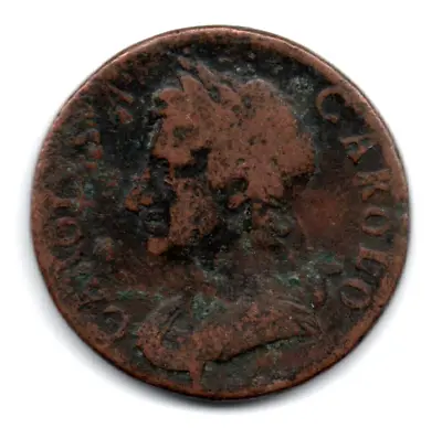 1675 King Charles Ii Copper Farthing Coin Good Condition S3394 2c50 • £15