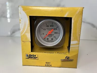 Autometer Ultra Lite 2-1/16  MECH BOOST Gauge 4304 W/Tubing 0-35PSI Turbo Diesel • $69