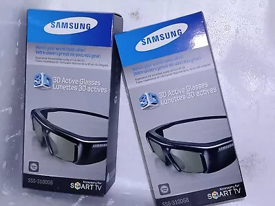 2x Samsung 3D TV Active Glasses Model SSG-3100GB - NEW 6x Blu-ray Movies • $120