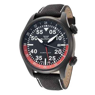 Glycine Men's GL0438 Airpilot GMT 44mm Quartz Watch • $237.27