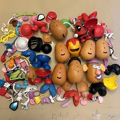 Mr. Potato Head Disney Parks Huge Mix Lot Over 100 Pieces! Iron Man Deadpool • $34