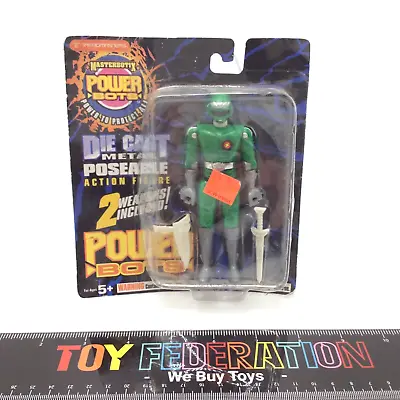 Trendmasters Masterbotix POWER BOTS KELLY Green Die Cast Action Figure 1994 • $19.99