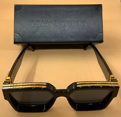 Louis Vuitton 1.1 Millionaires Sunglasses Designer Z1165W 93L 55-17-145 Black • $650