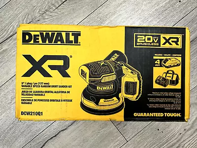 DeWalt 20V XR 5  Variable Speed Random Orbit Sander Kit 4Ah Battery DCW210Q1 NEW • $153.99