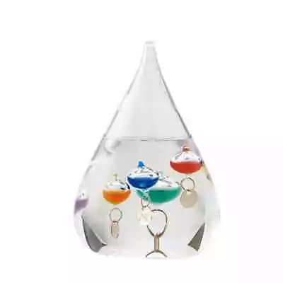 Large 22cm Galileo Free Standing Tear Drop Thermometer • £23.65