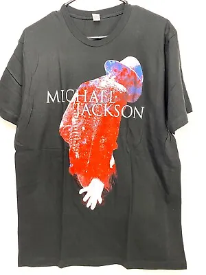Michael Jackson Vintage Y2K Sz L Pop Music Graphic T Shirt Deadstock Tultex Tag • $19.50