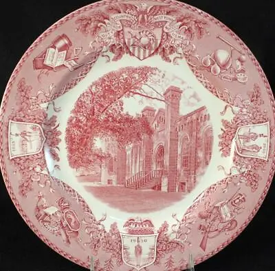 Wedgwood US MILITARY ACADEMY RED Dinner Plate Grant Hall GREAT CONDITION • $58.88