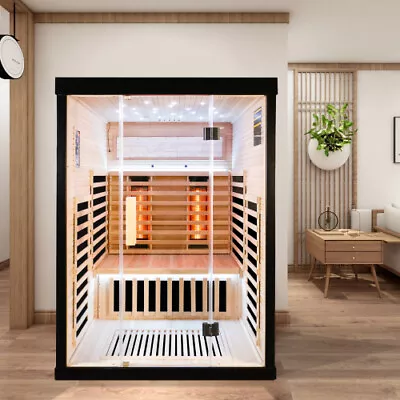 Canadian Tieshan Luxury Two Person Sauna Room Far Infrared Home Sauna • $5699.99