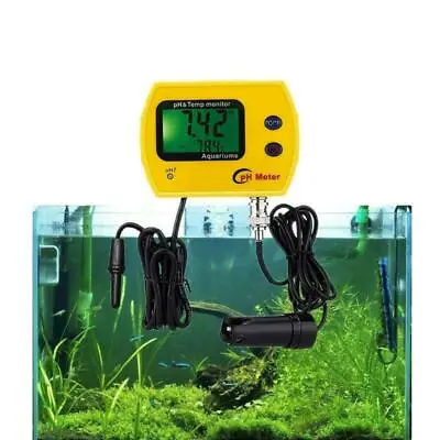 £26.39 • Buy Digital Online PH & TEMP Meter Aquarium Water Quality Monitor High Precision New
