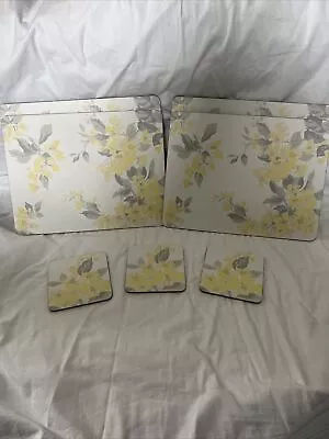 Laura Ashley Apple Blossom Coasters And Placemats X7 • £16