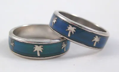 Brand New Classic Style Mood Ring With Palm Tree Motif  #R1202 • $5.49