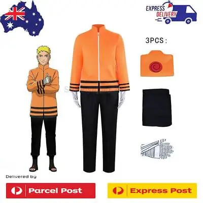 Boruto Seventh Hokage Uzumaki Naruto Cosplay Full Set Jacket Halloween Costume • $61.87