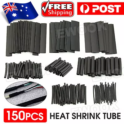 150x Heat Shrink Tube Glue Weatherproof Sleeving Tubing Sleeve Wrap Kit  • $5.35