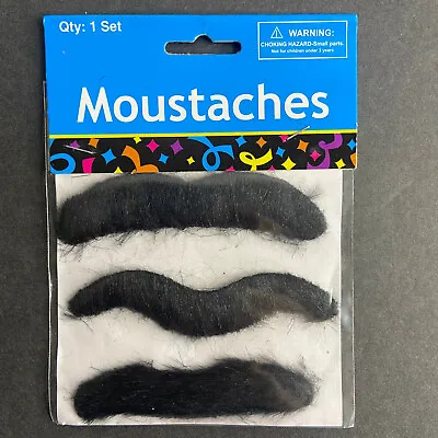 Stick-on Self Adhesive Moustaches Mustaches Patches Set For Parties Halloween • $3.99