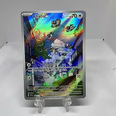 NM Pokemon Temporal Forces Chatot Illustration Rare Full Art 181 181/162 D • $0.99