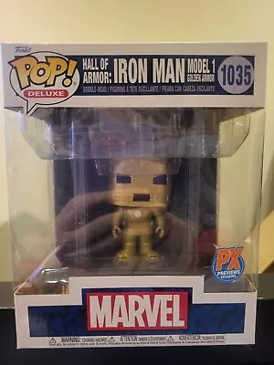 Funko Pop Deluxe - Marvel Hall Of Armor Iron Man Model 1 - #1035 - Brand New • £3.20