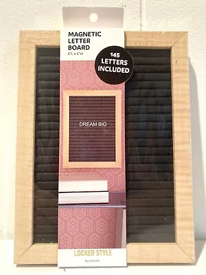 Magnetic Letter Board (8” X 6”) 145 Letters/Symbols Included Locker Style • $9.31