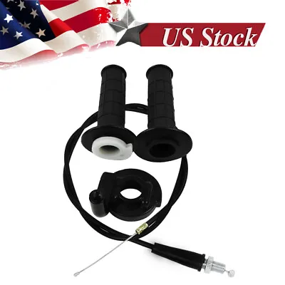 Twist Throttle Grip & Cable For 50 To 125cc 140cc Chinese Quad Dirt Pit Bike ATV • $6.95