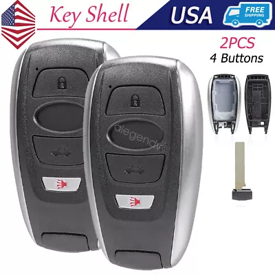 2 For Subaru Impreza STi Outback Legacy Forester Remote Fob Key Shell Case Cover • $24.65