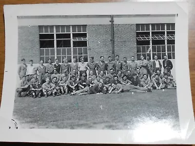 ORIGINAL WWII 1942 Vintage Snapshot GROUP Photo FT. DEVENS MASS. FREE SHIPPING • $10