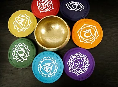 Round Cushion Handmade In Nepal For Singing Bowl For Sound Healing Meditation • $24.99