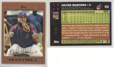 2007 Topps Copper /56 Victor Martinez #434 • $11.65