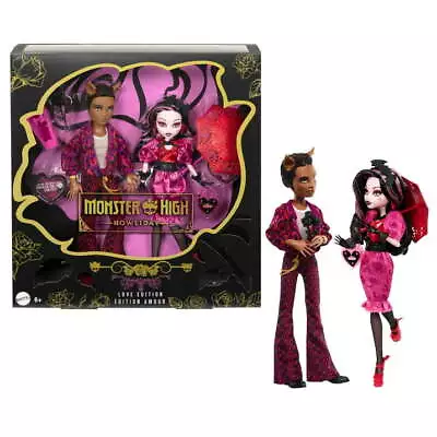 Monster High Howliday Love Edition Draculaura And Clawd Wolf Dolls Kids Ages 6+ • $65.01