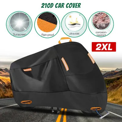 Motorcycle Cover Waterproof Outdoor Rain Dust UV Scooter Motorbike Protector XXL • $20.99