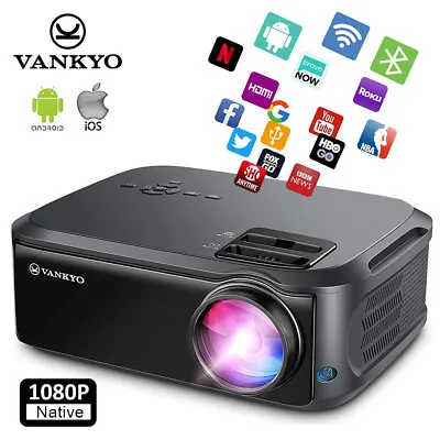$169.99 • Buy VANKYO V620 Native 1080P 6000 Brightness Projector Smart Home Theater USB HDMI