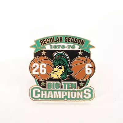 Michigan State Basketball 1978-79 Big Ten Regular Season Champions Pin • $19.99
