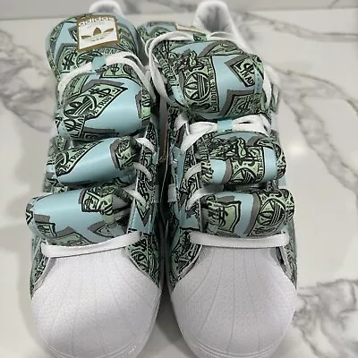 Adidas Jeremy Scott Money Superstar Shoes Men Size 12.5 US HP 6596 New With Tags • $89.99