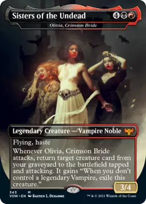 Sisters Of The Undead - Olivia Crimson Bride - Foil Innistrad: Crimson Vow MTG  • $5.03