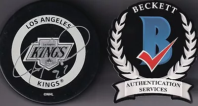 Beckett Jeremy Roenick Signed Los Angeles Kings Real Vintage Game Puck Wp33909 • $50.24