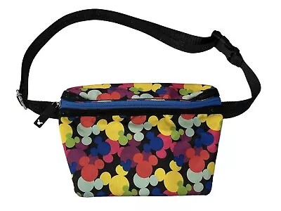 Disney Parks Mickey Mouse Head Multicolor Rainbow Fanny Pack • $12.95