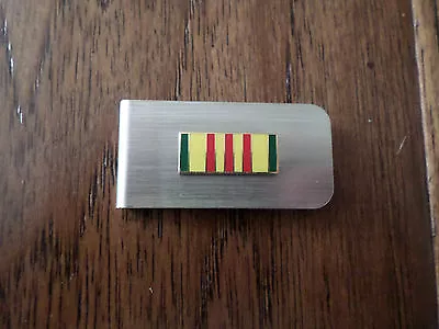 U.s Military Vietnam Service Badge Money Clip Army Navy Marine Corps Air Force  • $12.99